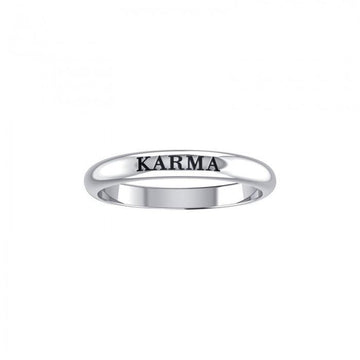 KARMA Sterling Silver Ring TRI923 - Jewelry